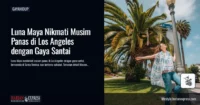 Summer Escape ala Luna Maya di Los Angeles, Tetap Aktif dengan Gaya Santai yang Effortless