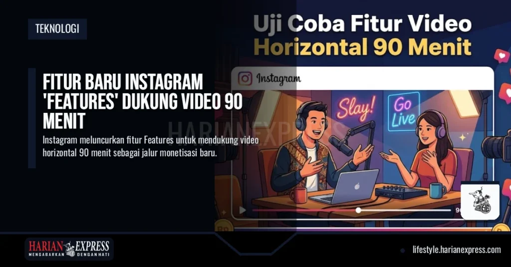 Fitur Baru Instagram ‘Features’ Dukung Video 90 Menit