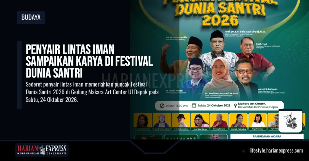 Penyair Lintas Iman Sampaikan Karya di Festival Dunia Santri