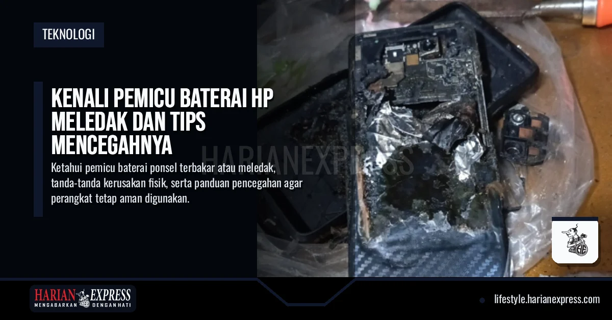 Kenali Pemicu Baterai HP Meledak dan Tips Mencegahnya