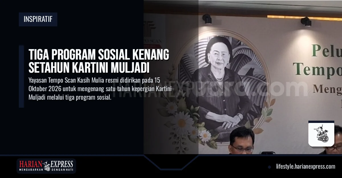 Tiga Program Sosial Kenang Setahun Kartini Muljadi